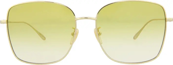60mm Square Sunglasses with Chain | Nordstrom Rack
