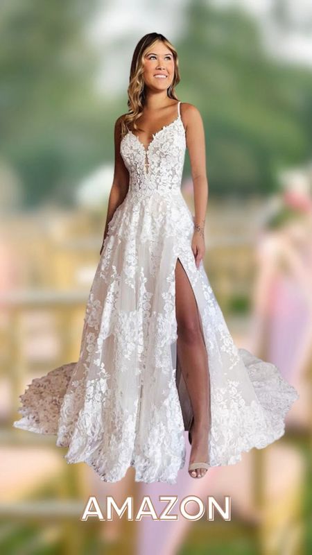 Amazon wedding dresses | affordable white gowns | perfect for changing dresses for the reception | beautiful styles for all shapes and sizess

#LTKstyletip #LTKwedding #LTKfindsunder100