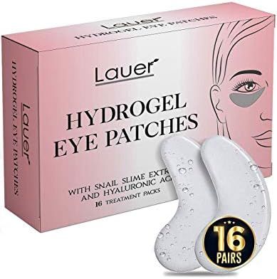 Lauer Under Eye Bags Treatment Patches | Eye Mask with Hyaluronic acid and SNAIL Slime Extract | ... | Amazon (US)