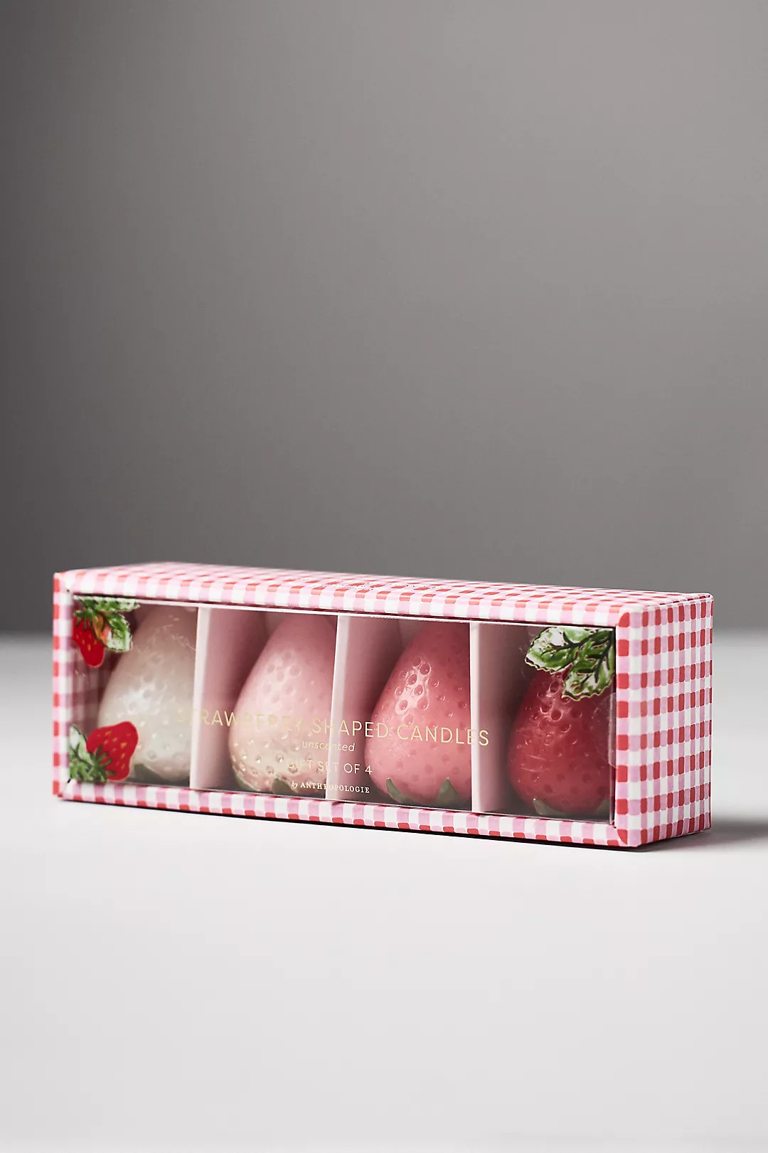 Strawberry Shaped Wax Candles, Set of 4 | Anthropologie (US)