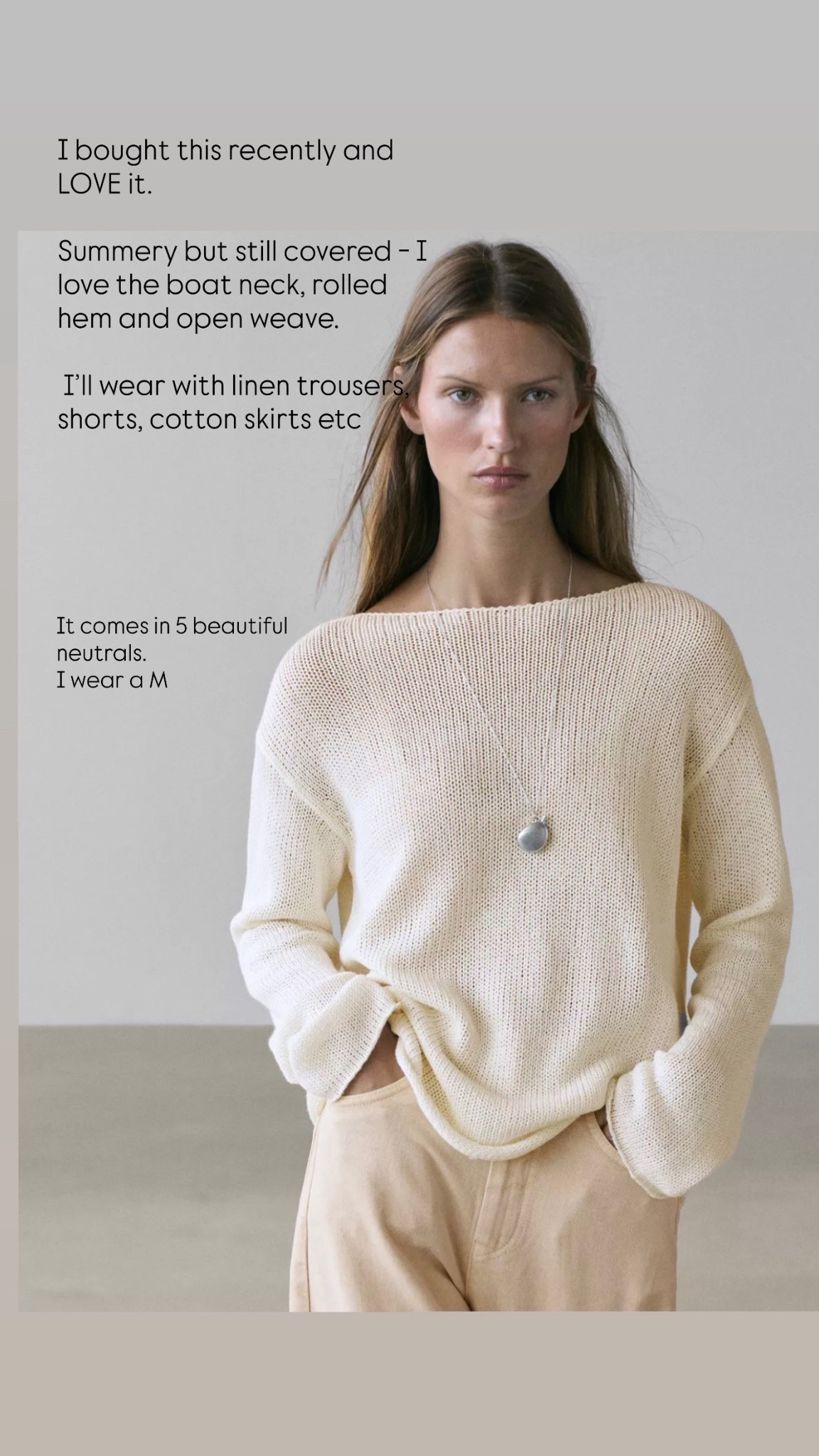 My favourite type of summer style. Easy, effortless and chic. I love the summer weight fabric while still feeling covered. The boat neck and rolled hems keep it really relaxed. 5 colours. I wear a M

#LTKspring #LTKstyletip #LTKuk