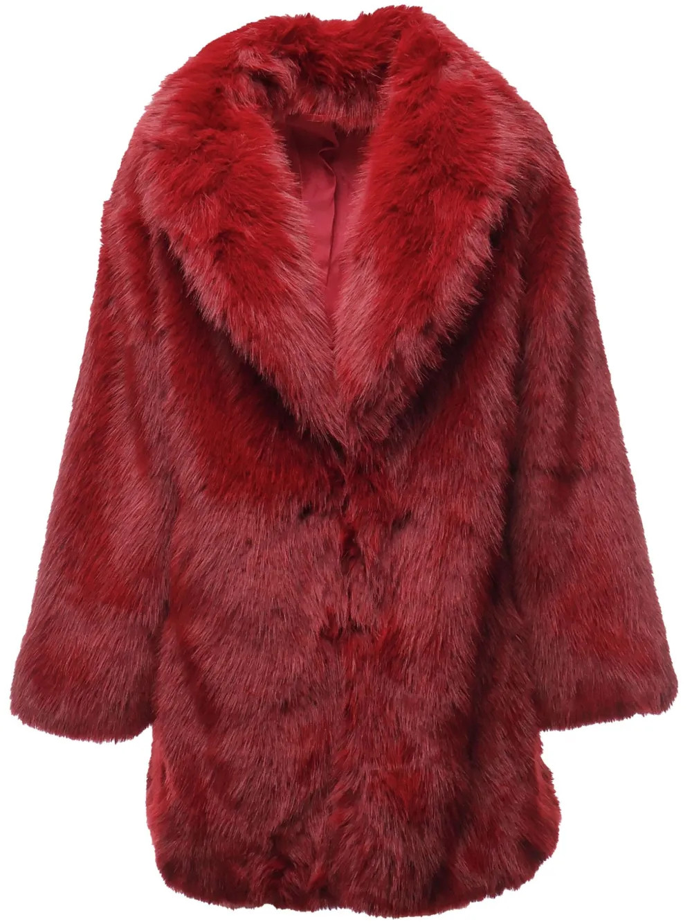 V°73 faux-fur Jacket | Red | FARFETCH | Farfetch Global