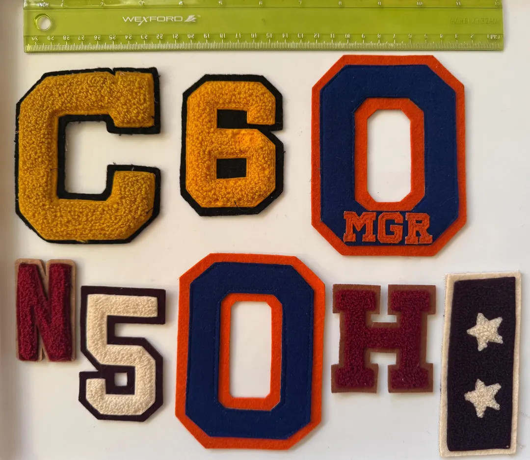 Set of 8 Vintage/Antique varsity patches | Etsy (US)