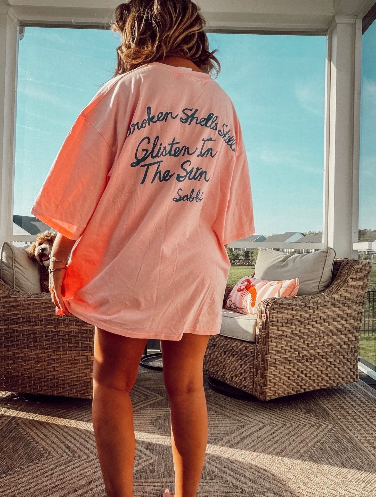 If coastal summer was a tee 🌊☀️ #liketkit

Oversized graphic tees just hit different—throw it on over a swimsuit or with cutoffs and you instantly look like you belong by the water.

This one is lightweight, perfectly oversized, and the color is that sun-faded peachy pink I’m obsessed with 🤍

Details:
• Oversized graphic tee (size up for that slouchy fit)
• Beach coverup or casual everyday tee
• Easy throw-on-and-go summer staple