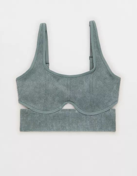 OFFLINE By Aerie Seamless Cut Out Sports Bra | American Eagle Outfitters (US & CA)