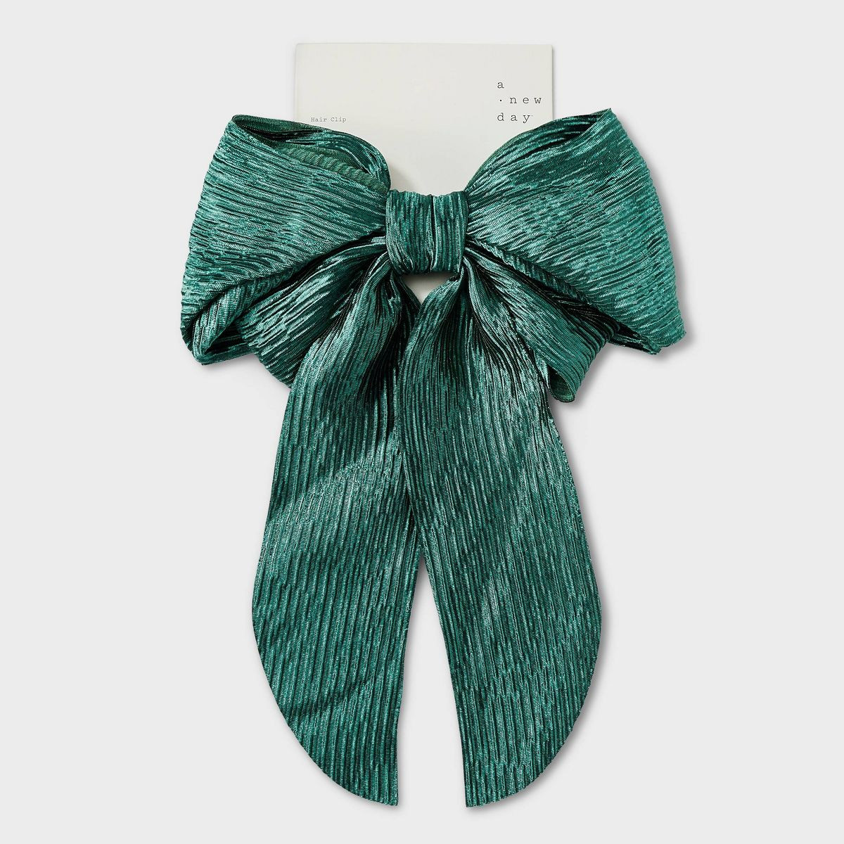 Crinkle Satin Hair Bow Barrette - A New Day™ | Target
