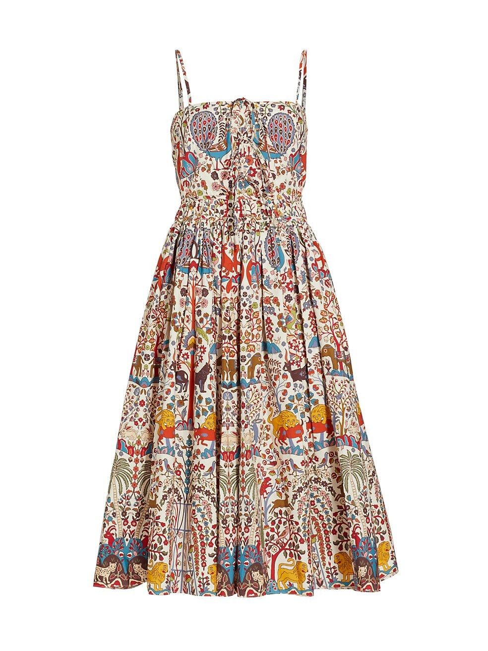 Katrina Tropical Self-Tie Midi-Dress | Saks Fifth Avenue