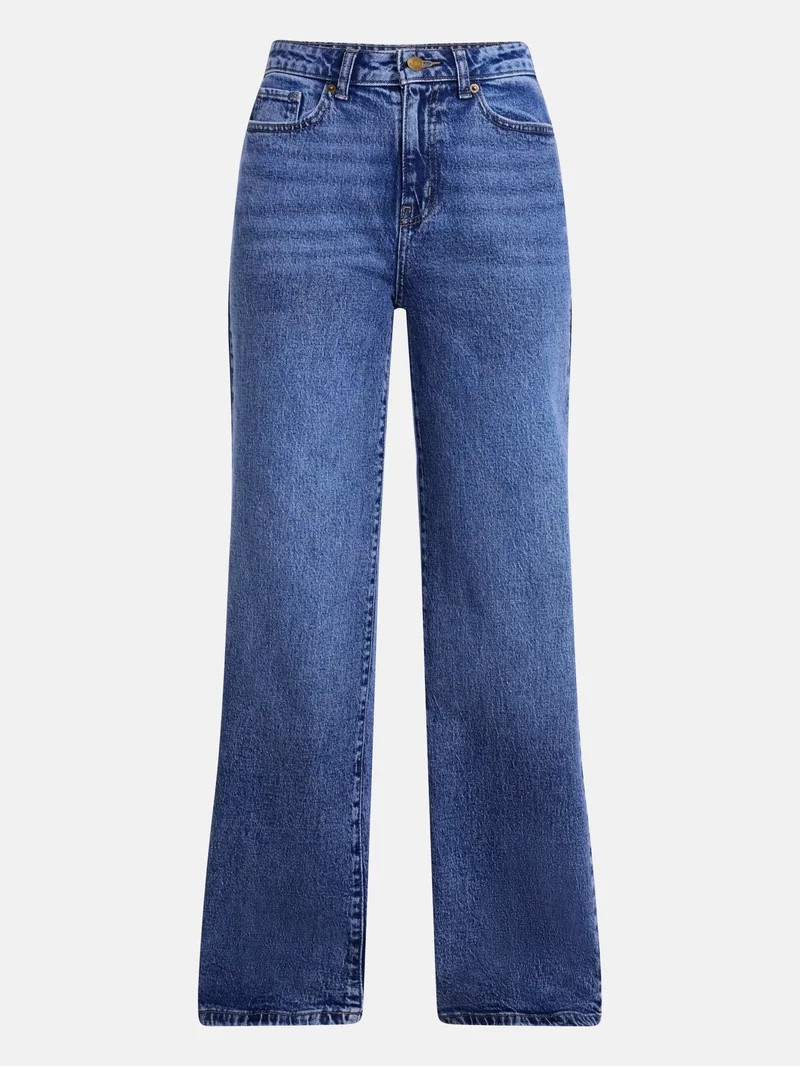 Scenario Women's Wide Leg Jeans, Sizes 0-20 | Walmart (US)