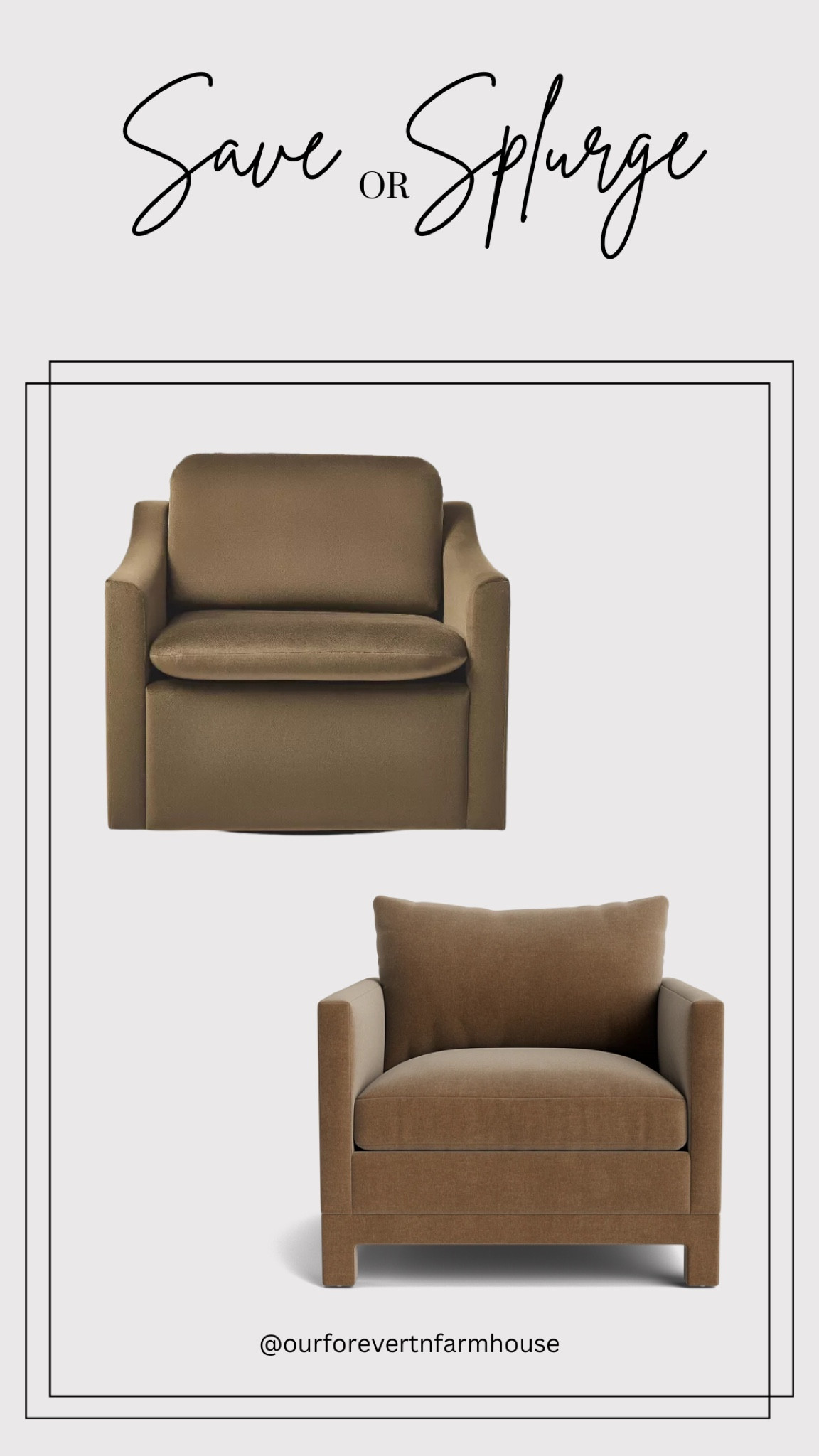 Save versus splurged on these accent chairs. Which do you like better?

#LTKHome