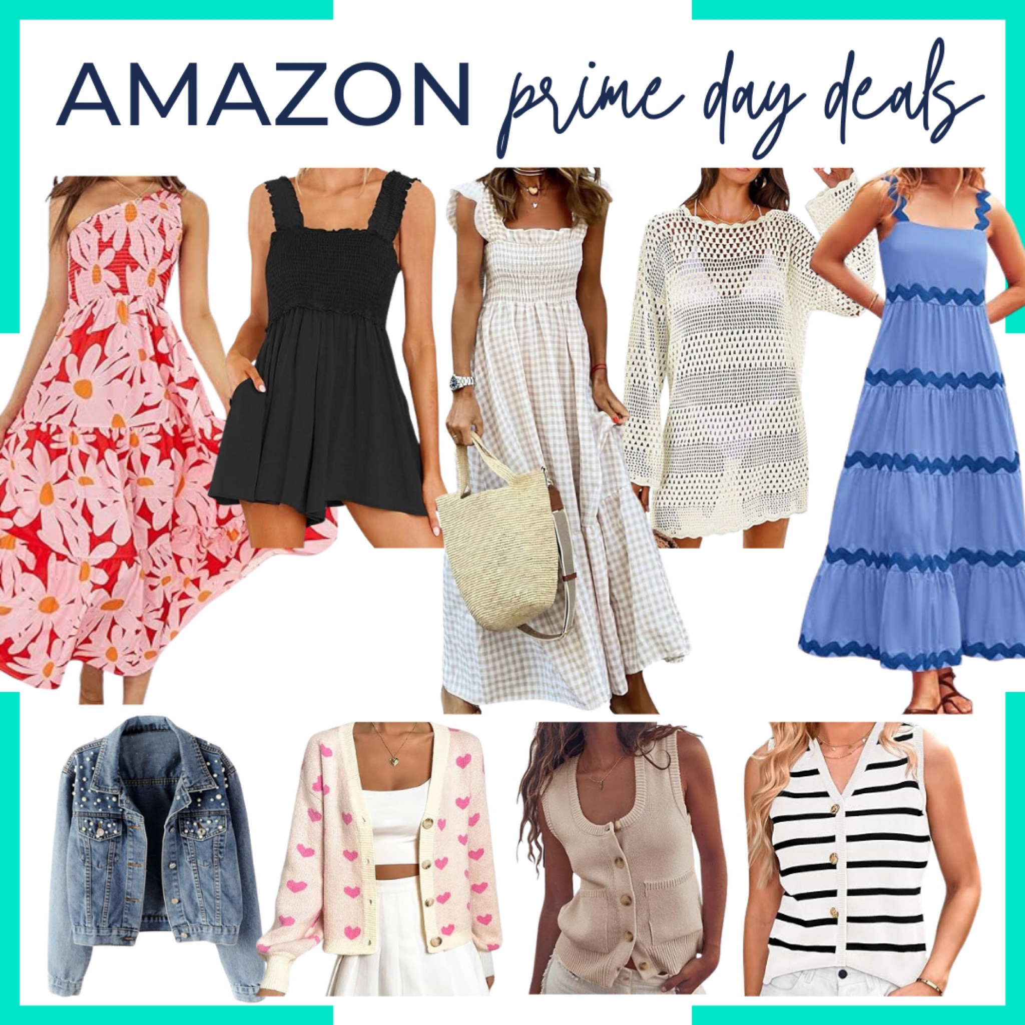 Amazon prime deals 💛 I already own these or they are currently in my cart! 

Summer dress, vacation outfit, travel outfit, denim jacket, sweater vest, sweater, romper, swim coverup

#LTKFindsUnder50 #LTKSaleAlert #LTKStyleTip