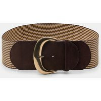 Zara - Raffia Split Leather Belt - Brown - 32 (Us 32) - Woman | Zara US