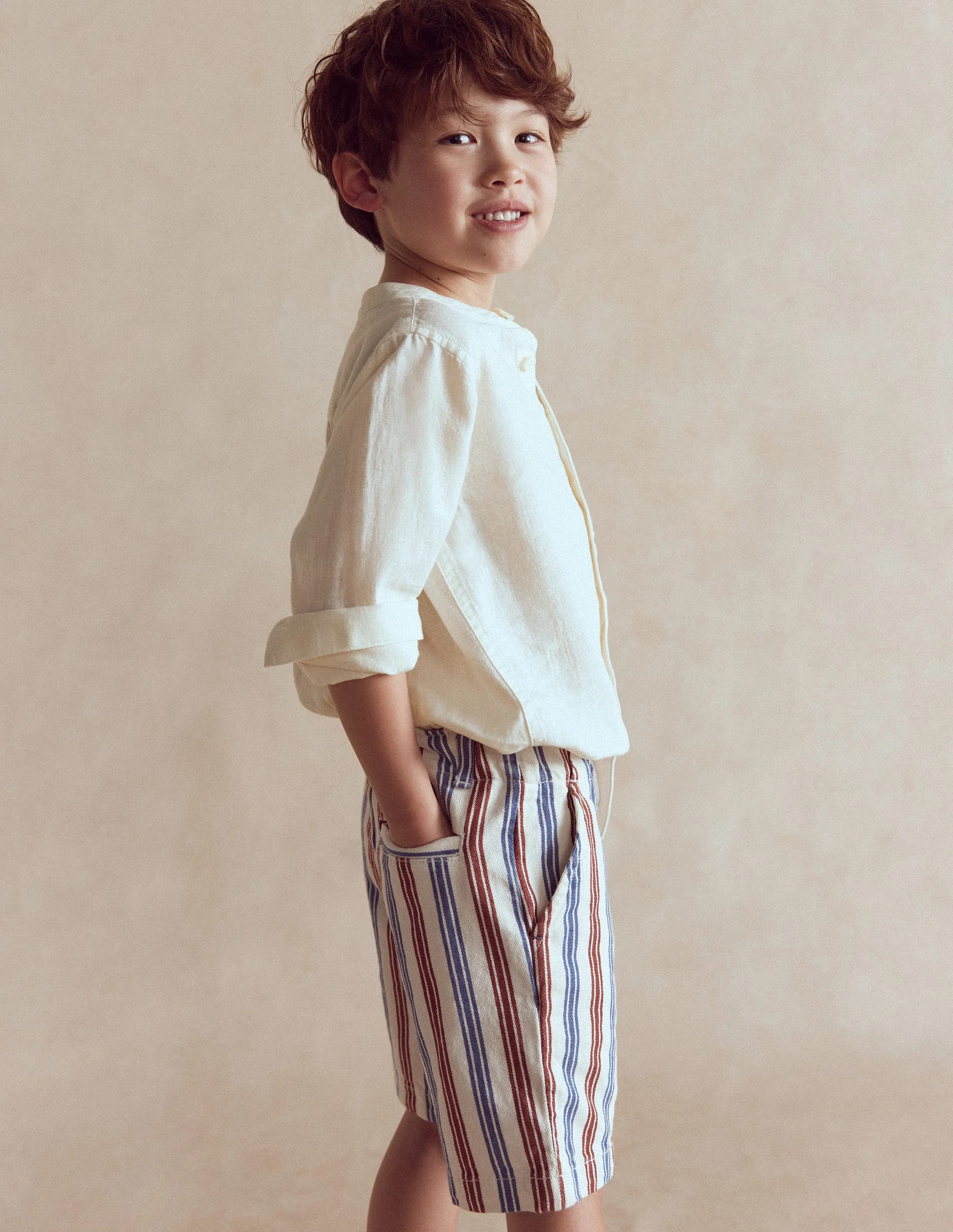 Smart Shorts-Red Gingham | Boden (US)
