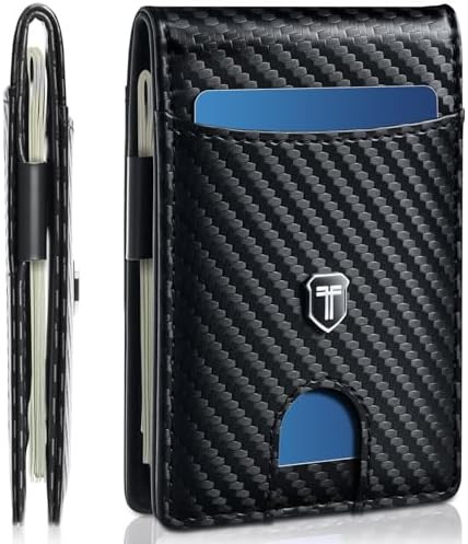 Gostwo Slim Wallet for Men RFID Minimalist Front Pocket Bifold Wallet ID Window Card Case with Mo... | Amazon (US)