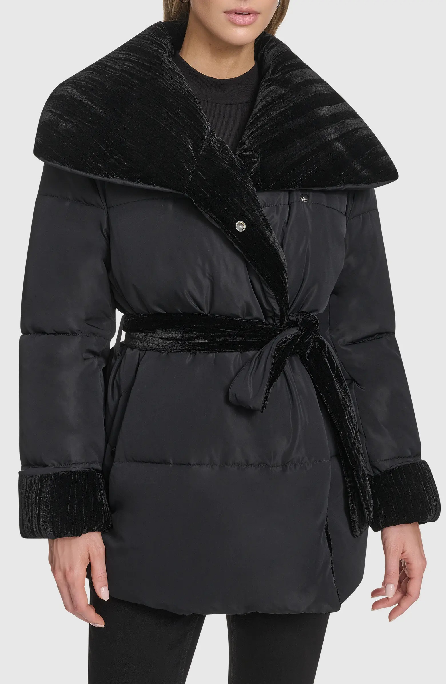 Emerson Velvet Lined Puffer Coat | Nordstrom