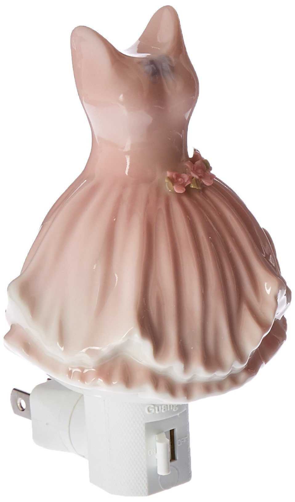 Cosmos 10601 Fine Porcelain Ballerina Dress Plug in Night Light, 5-1/8-Inch | Amazon (US)