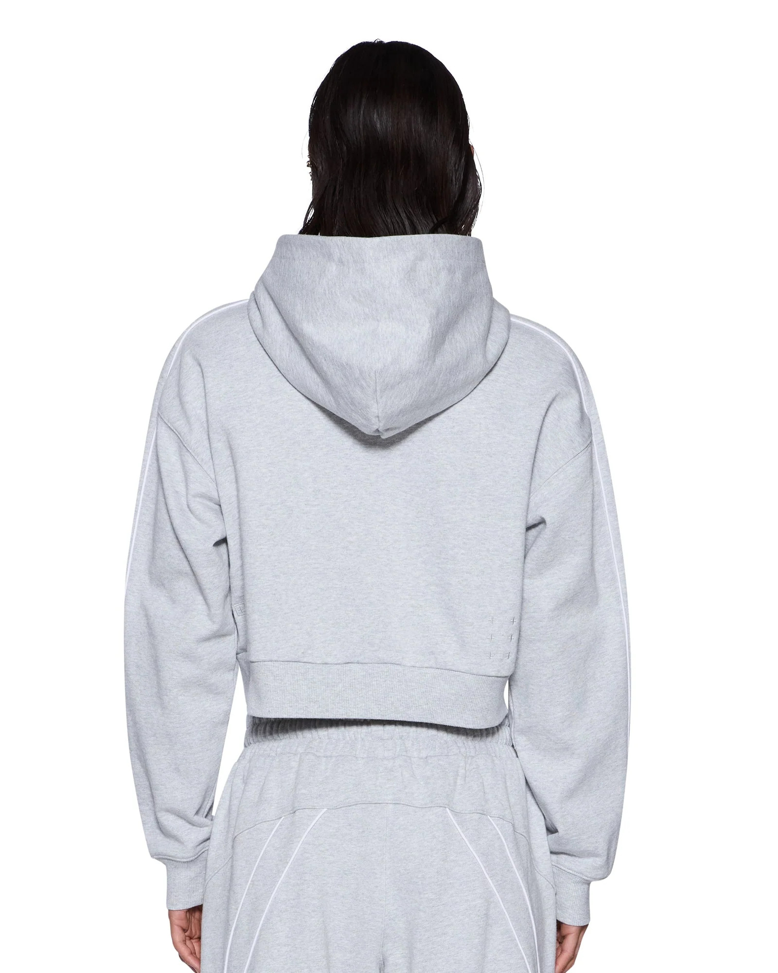 Womens College Origin Zip Hoodie Grey Marle Fleece  | Ksubi ++ | Ksubi (AU)
