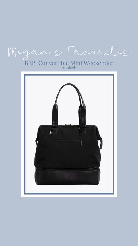 My favorite carry-on & overnight bag 🖤

Beis convertible mini weekender, luggage, Beis, overnight bag, travel must-have, tote, bag

#LTKfindsunder100 #LTKtravel