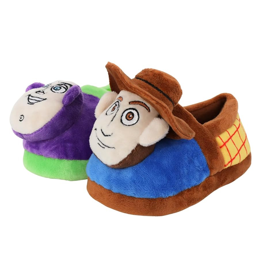Toy Story Slippers - Disney Boys Buzz Lightyear and Woody kids home shoe | Amazon (US)