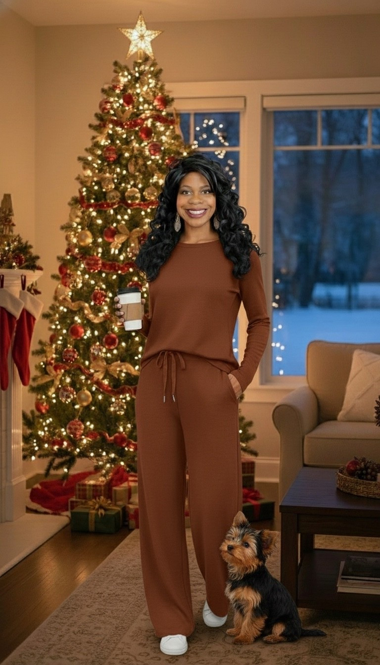 This 2 piece sweatsuit is super comfortable.  

#LTKootd #LTKselfcare #LTKMidsize