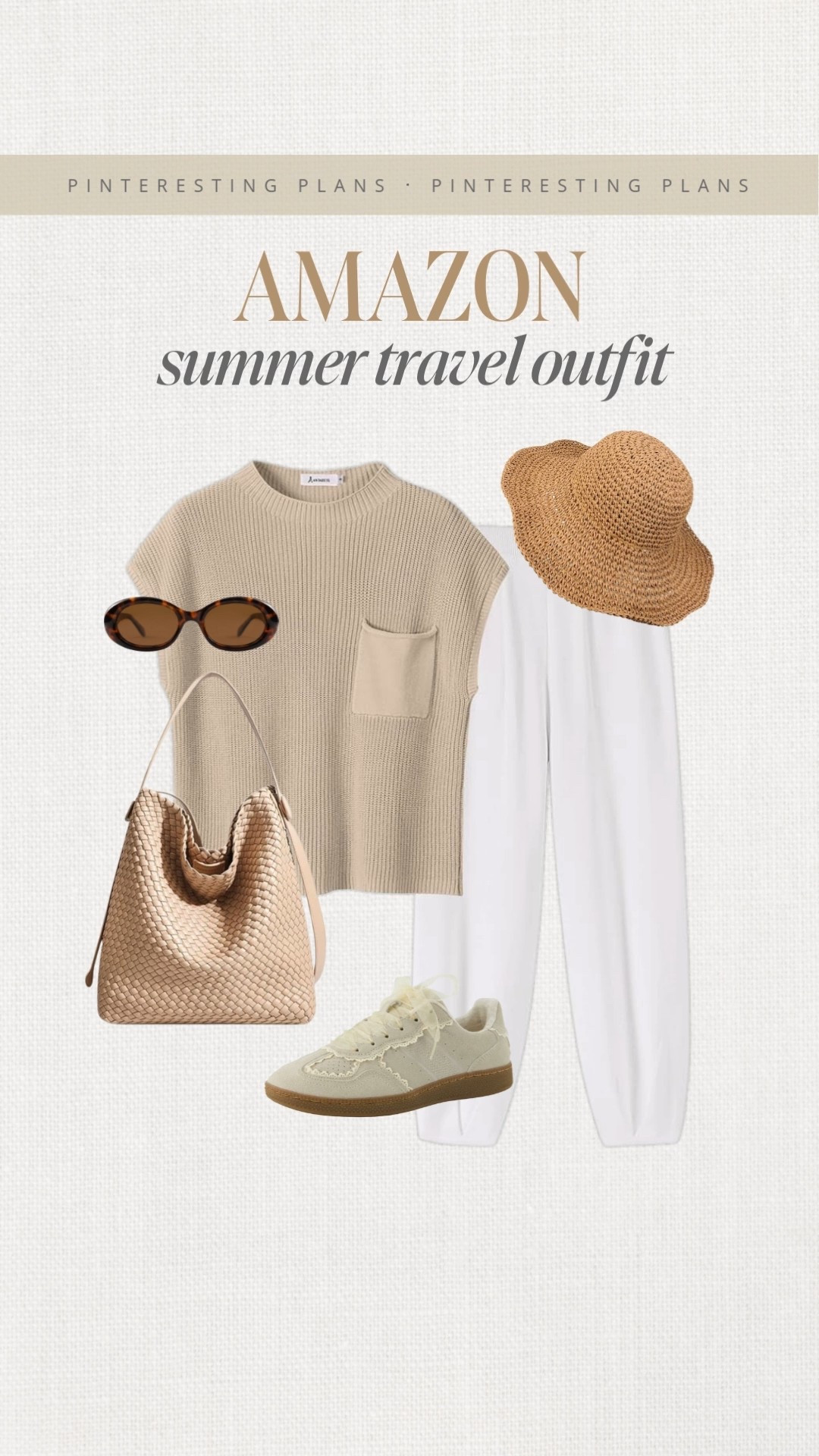 Amazon summer outfit 🙌🏻🙌🏻

At leisure look, Loungewear, knit set, sneakers, sunglasses, tote bag, straw hat

#LTKStyleTip #LTKTravel #LTKItBag