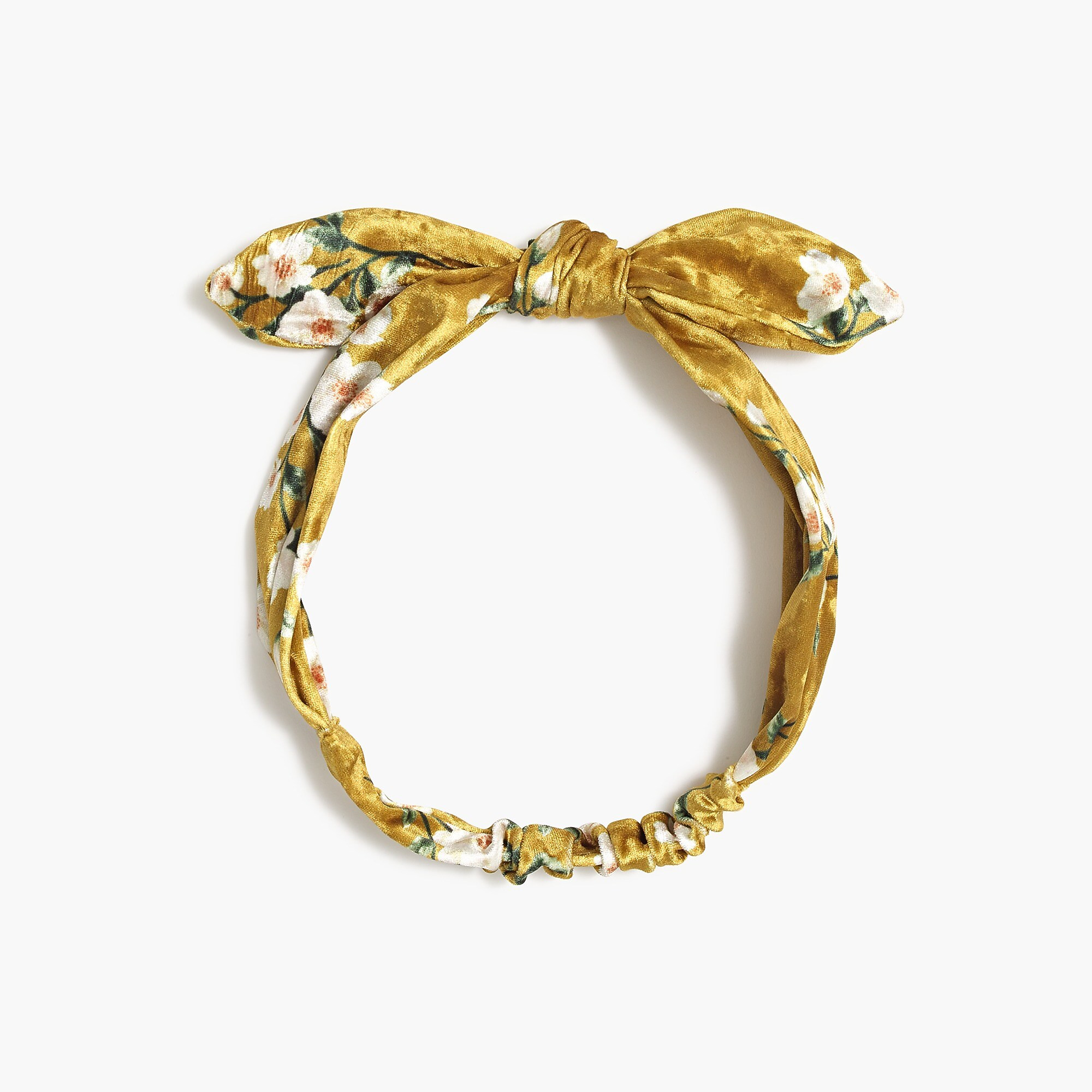 Floral velvet knot headband | J.Crew Factory