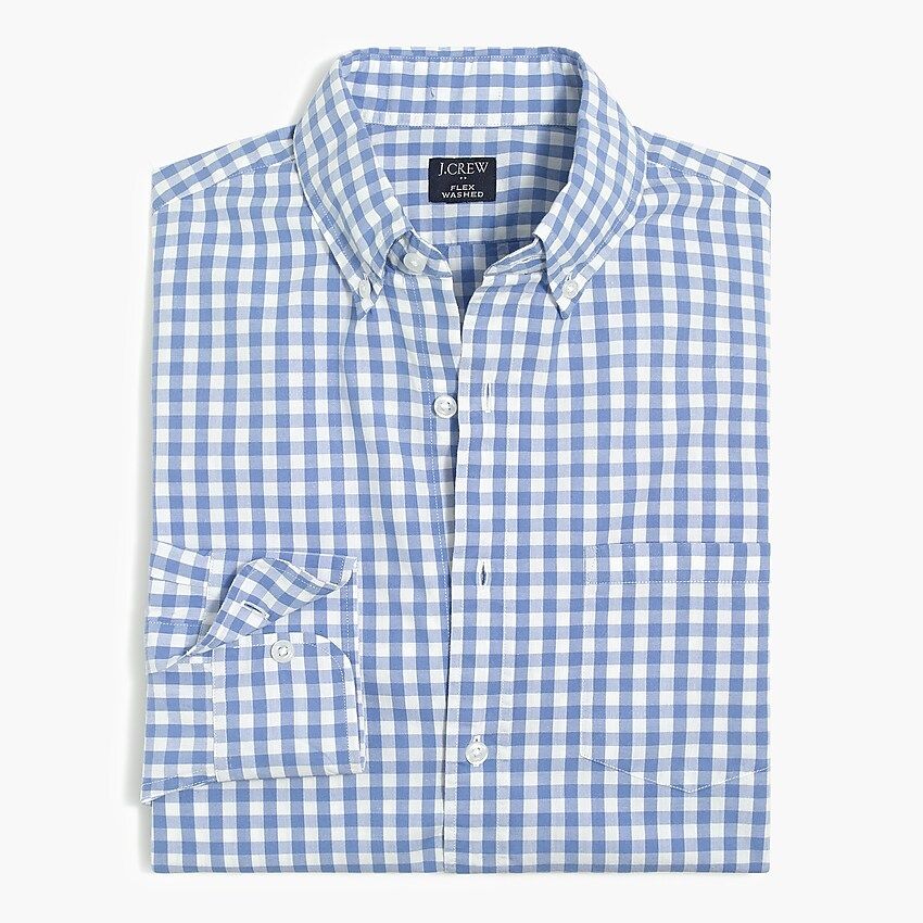 Gingham slim flex casual shirt | J.Crew Factory