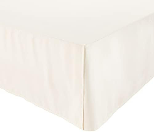 Amazon Basics Pleated Bed Skirt - King, Off White | Amazon (US)