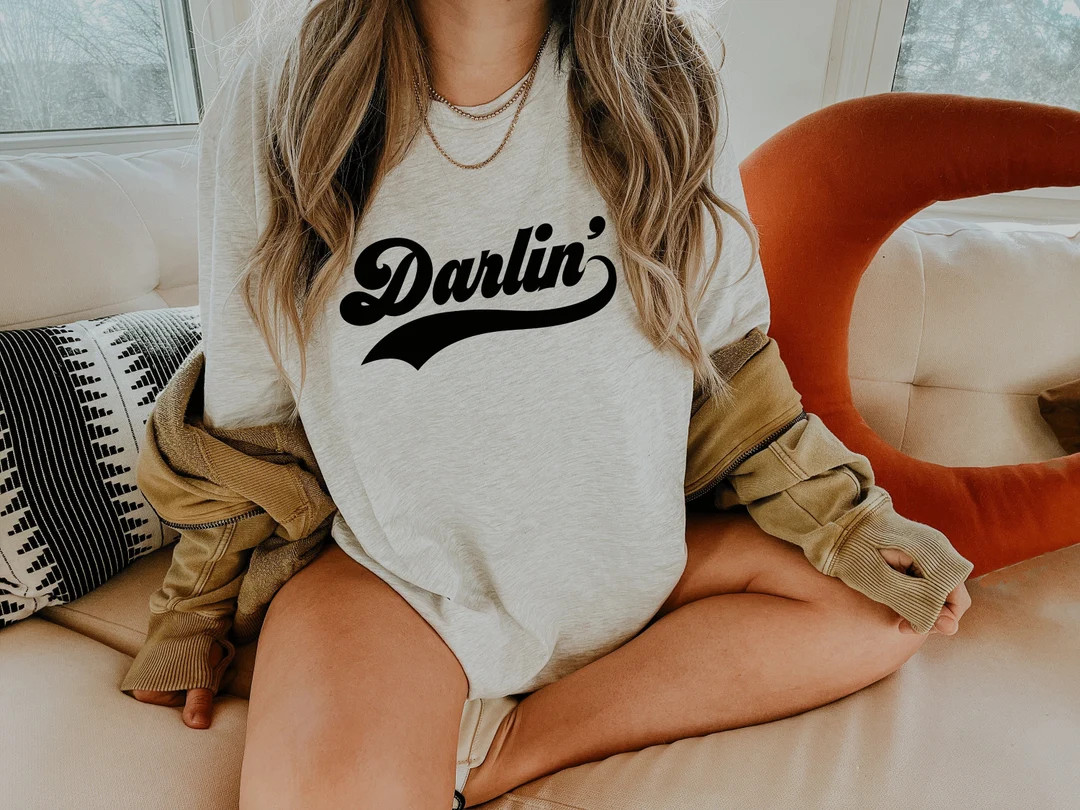 Darlin Shirt, Darlin' T-Shirt, Southern Shirt, Southern Tee, Western Shirt, Darlin' Graphic Tee, ... | Etsy (US)