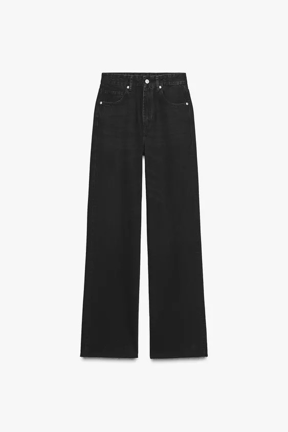 TRF HIGH RISE WIDE LEG JEANS | Zara US
