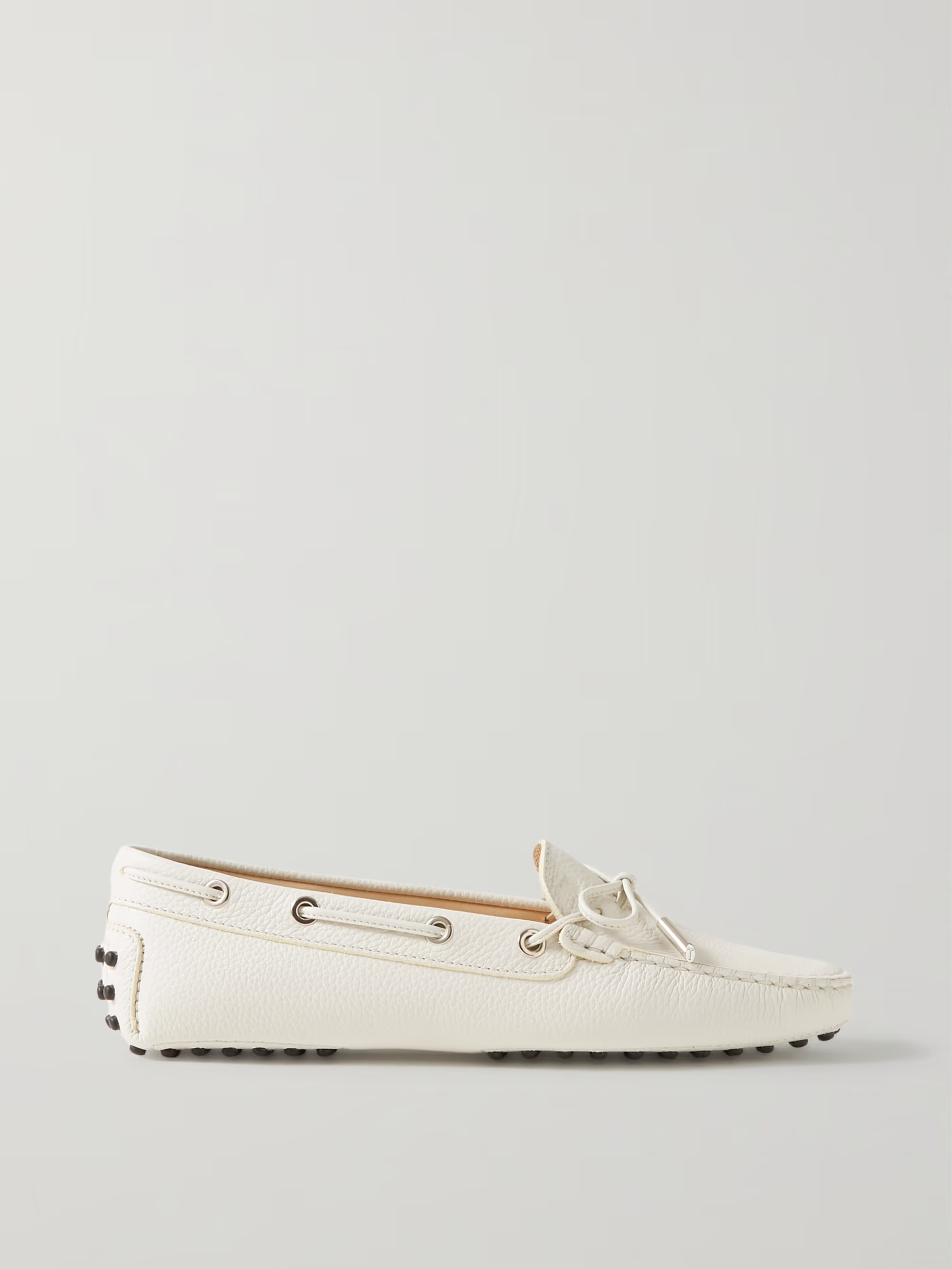 Gommino textured-leather loafers | NET-A-PORTER (US)