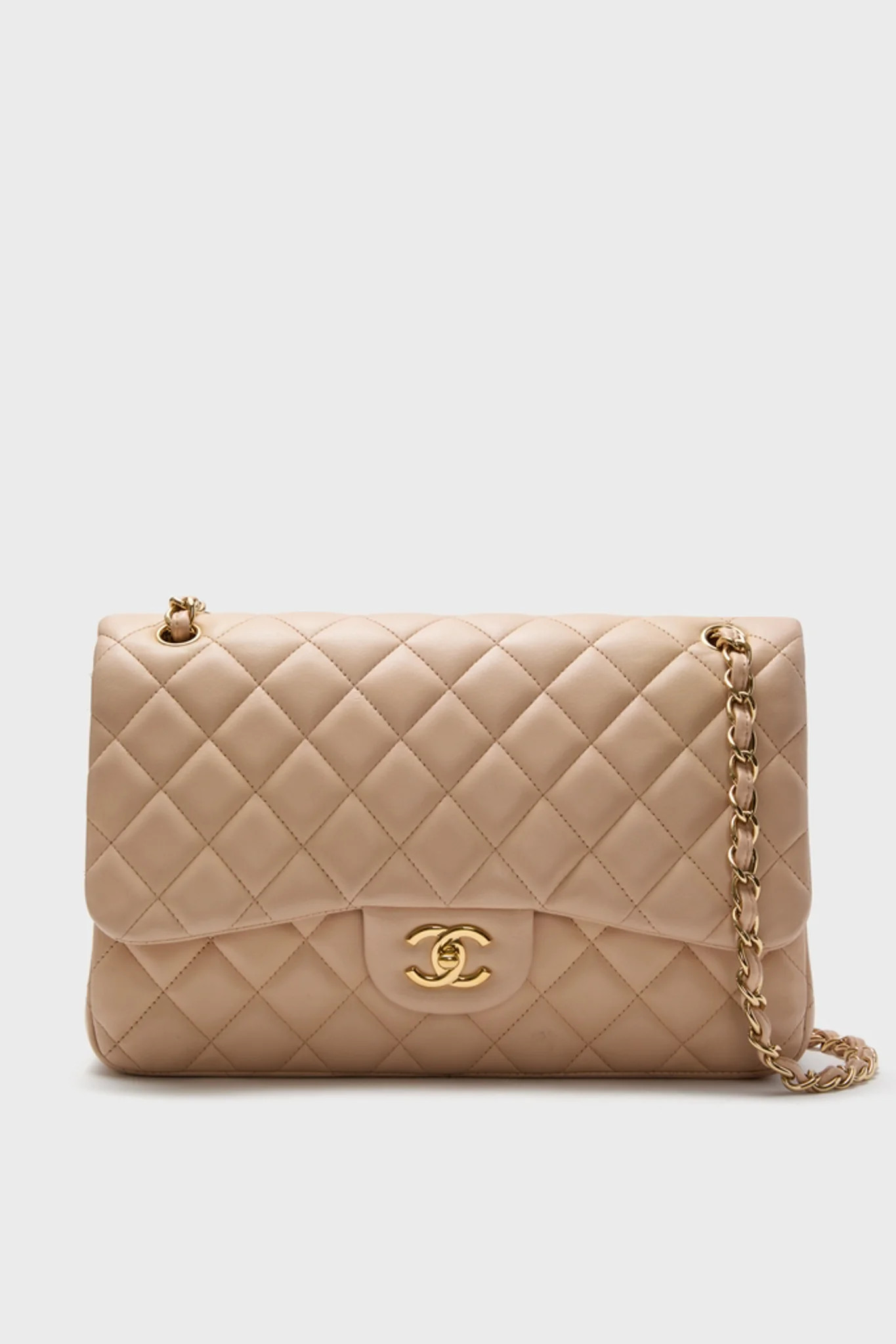 CHANEL Beige Classic Jumbo Flap Bag | Tuckernuck (US)