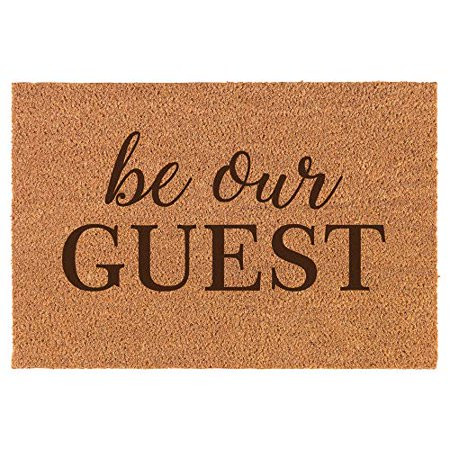 Coir Door Mat Doormat Be Our Guest | Walmart (US)