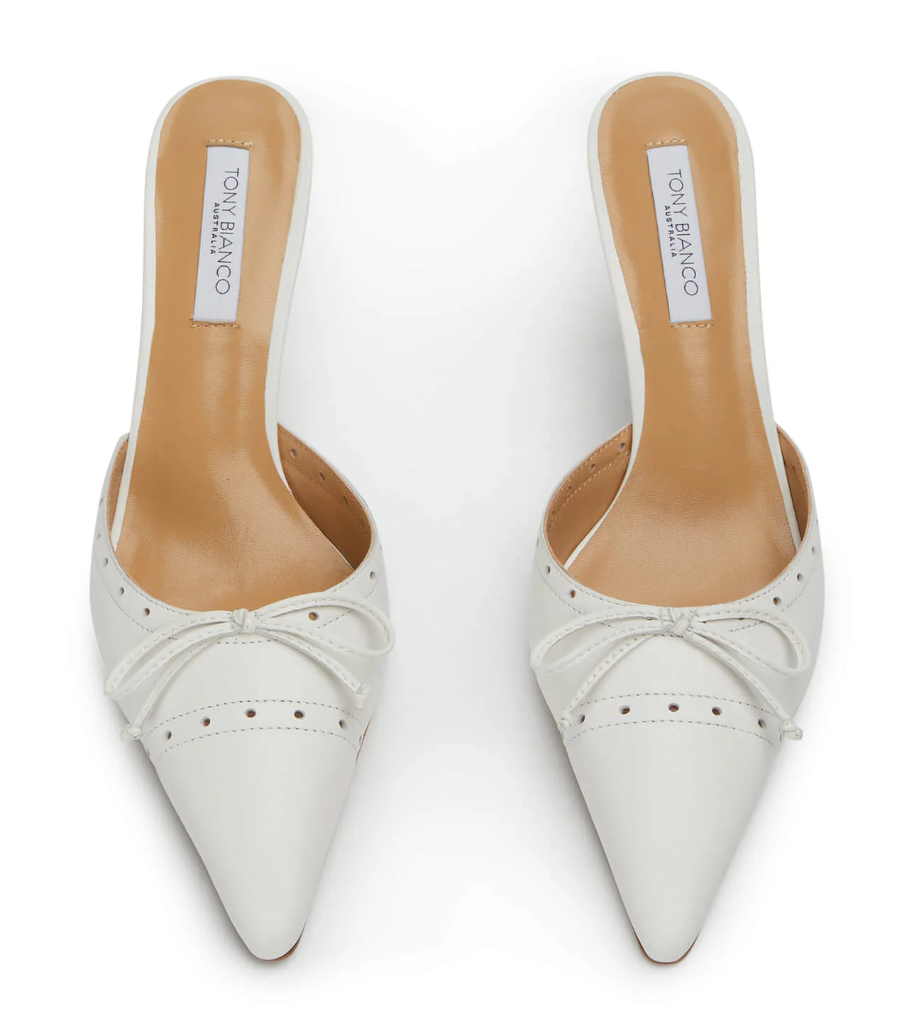 Scooter White Nappa Heels | Tony Bianco (Australia & New Zealand)