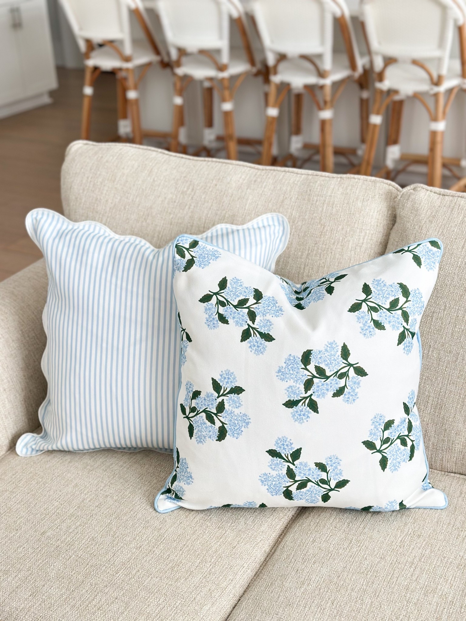 New pillow covers from Amazon! 

Amazon home, outdoor pillows, blue and white pillows, hydrangea pillows, pinstripe pillows, coastal Grandmillennial, coastal pillows, Hofdeco pillows 

#LTKSeasonal #LTKHome #LTKFindsUnder50