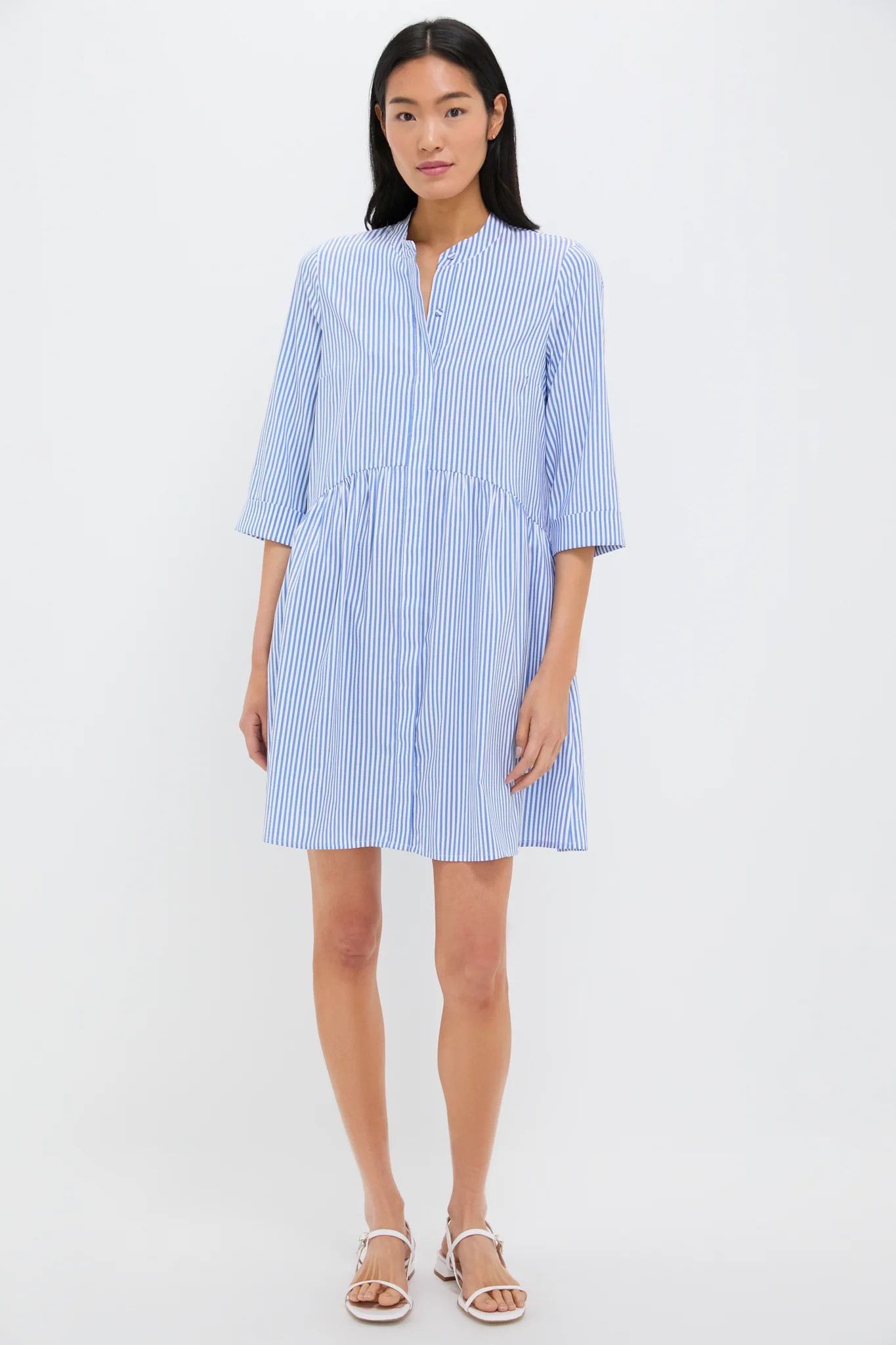 Blue Stripe Royal Shirt Dress | Tuckernuck (US)