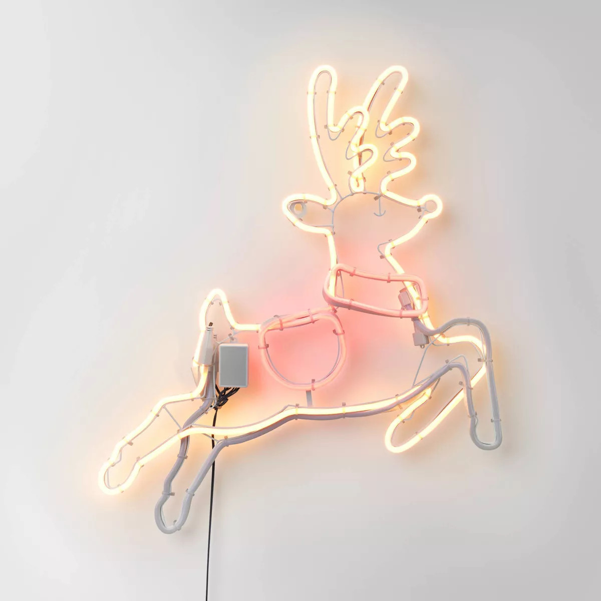 19.75" LED Neon Style Reindeer Christmas Novelty Silhouette Light - Wondershop™ | Target