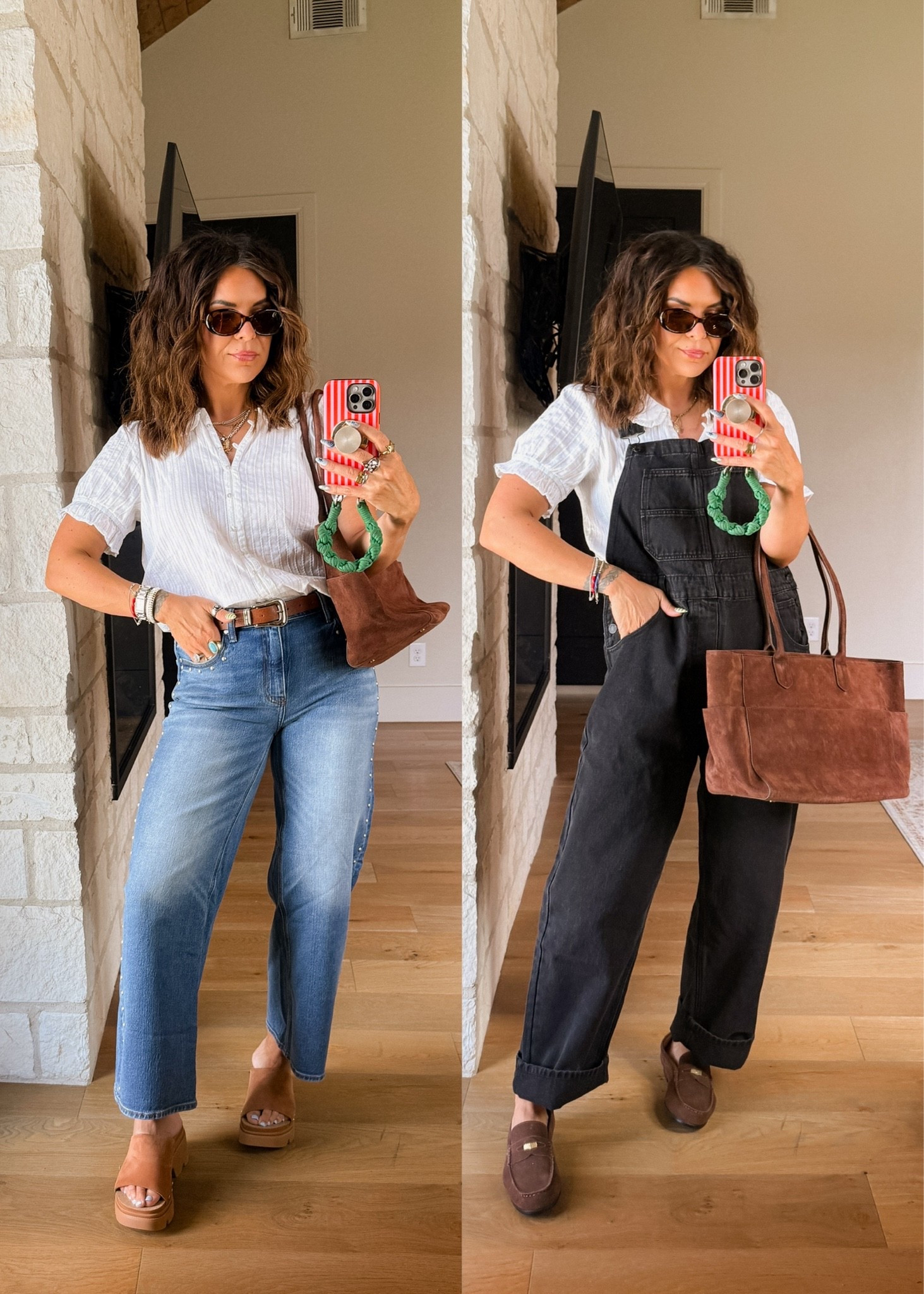 New quince arrivals 
Top: large
Jeans: TTS (29)
Overalls: large
Bag is Divine! 


#QuincePartner @onequince is

#LTKgrwm #LTKOver40