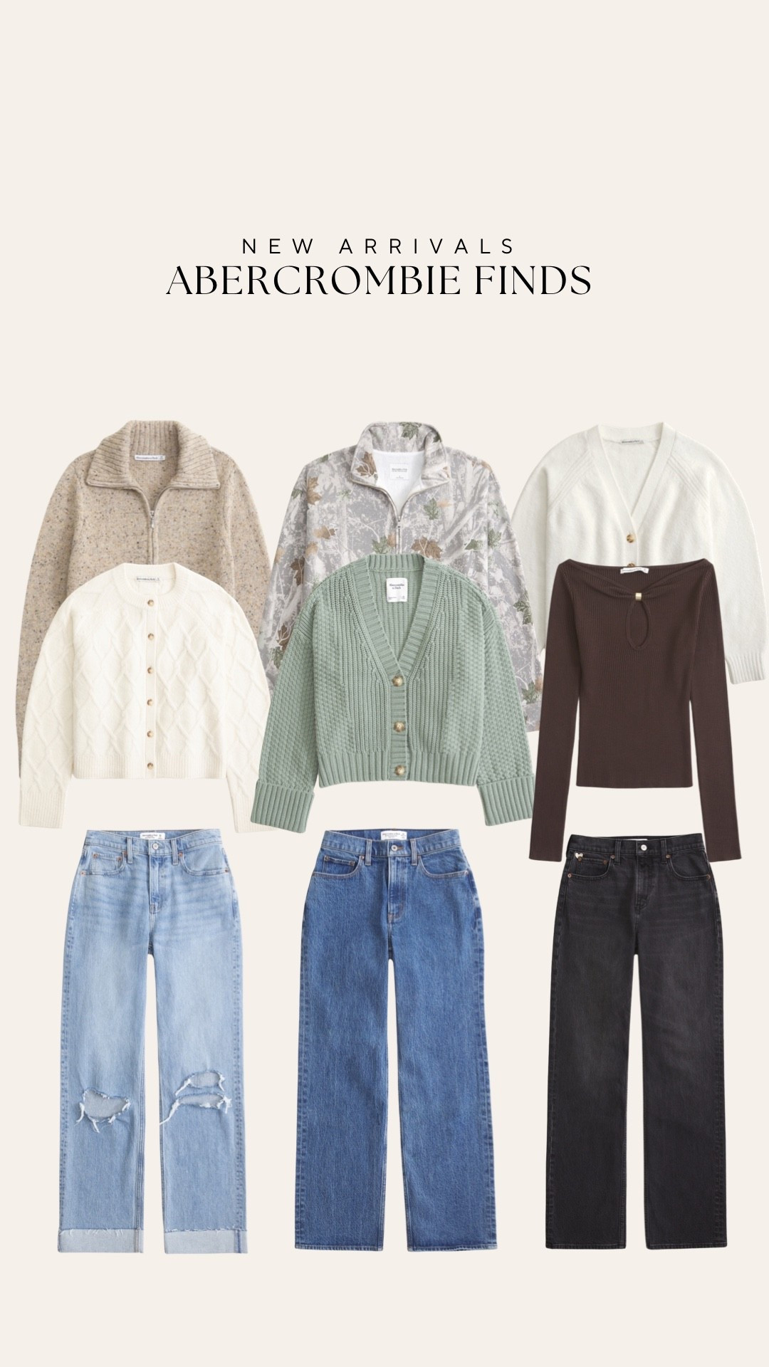 Abercrombie new arrivals on sale! End of year sale 20-40% off! Stock
Up! Curvy friendly jeans 

#LTKSaleAlert #LTKFindsUnder50