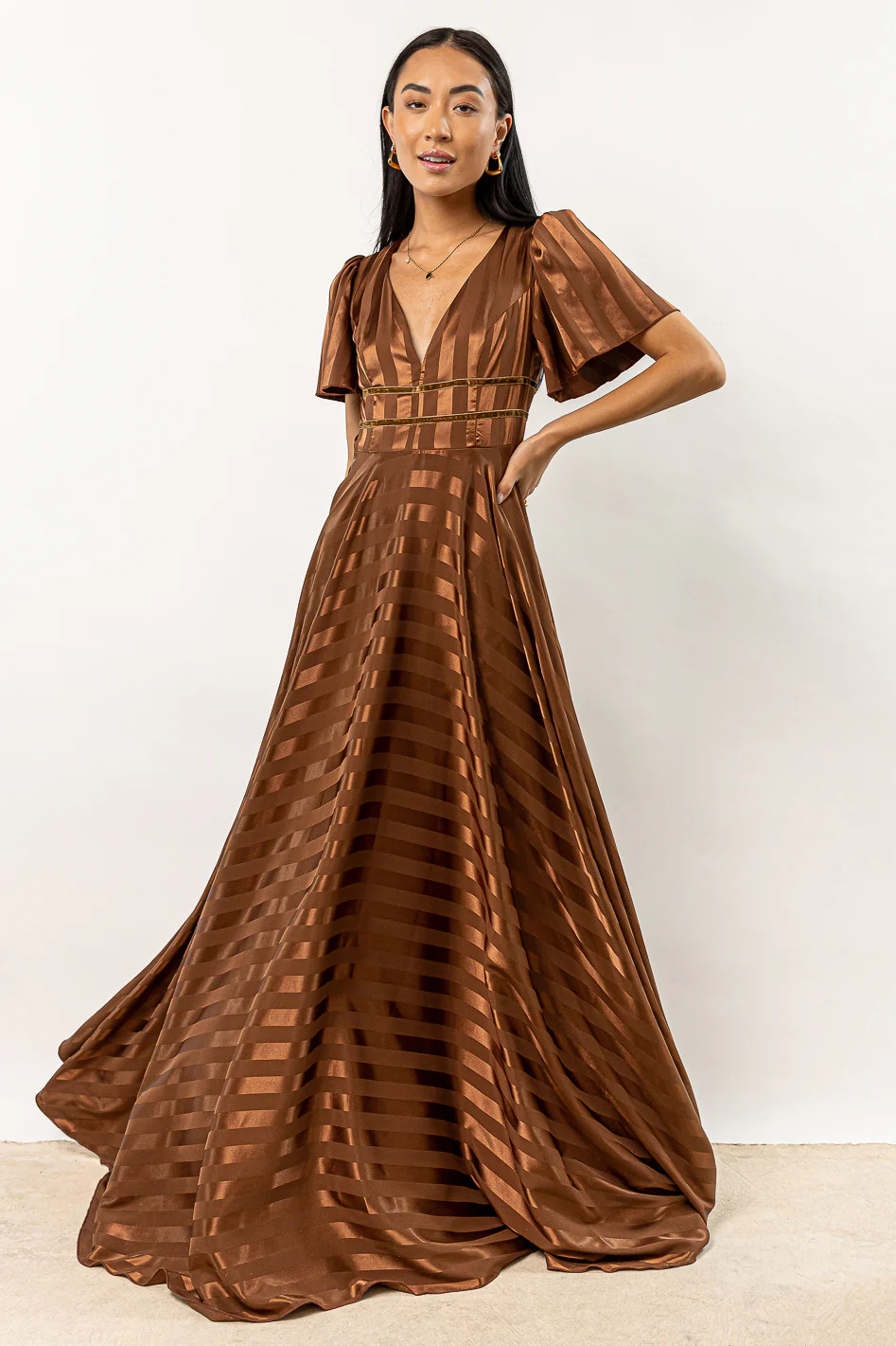 Rylee Maxi Dress in Brown | Böhme US