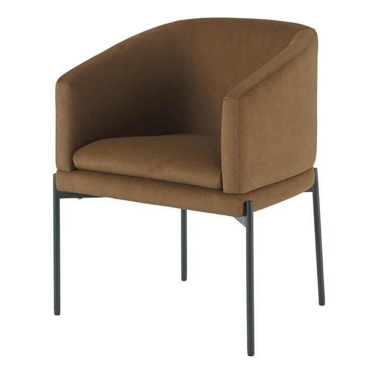 Better Home and Garden Wyatt velvet Dining Chair 2pk, Vesper Tobacco - Walmart.com | Walmart (US)