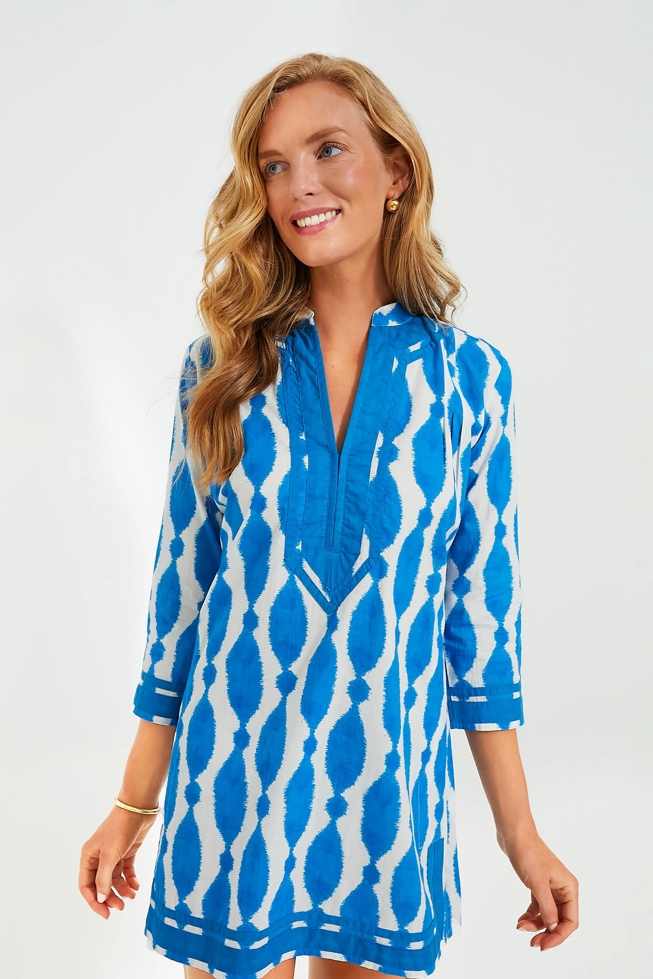 Blue Jalapa Tokyo Short Kurta Dress | Tuckernuck (US)