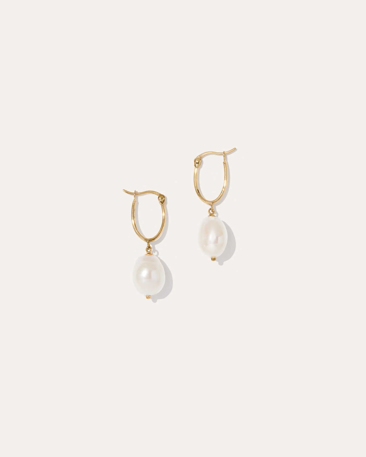 Organic Freshwater Cultured Pearl Hoops | Quince | Quince