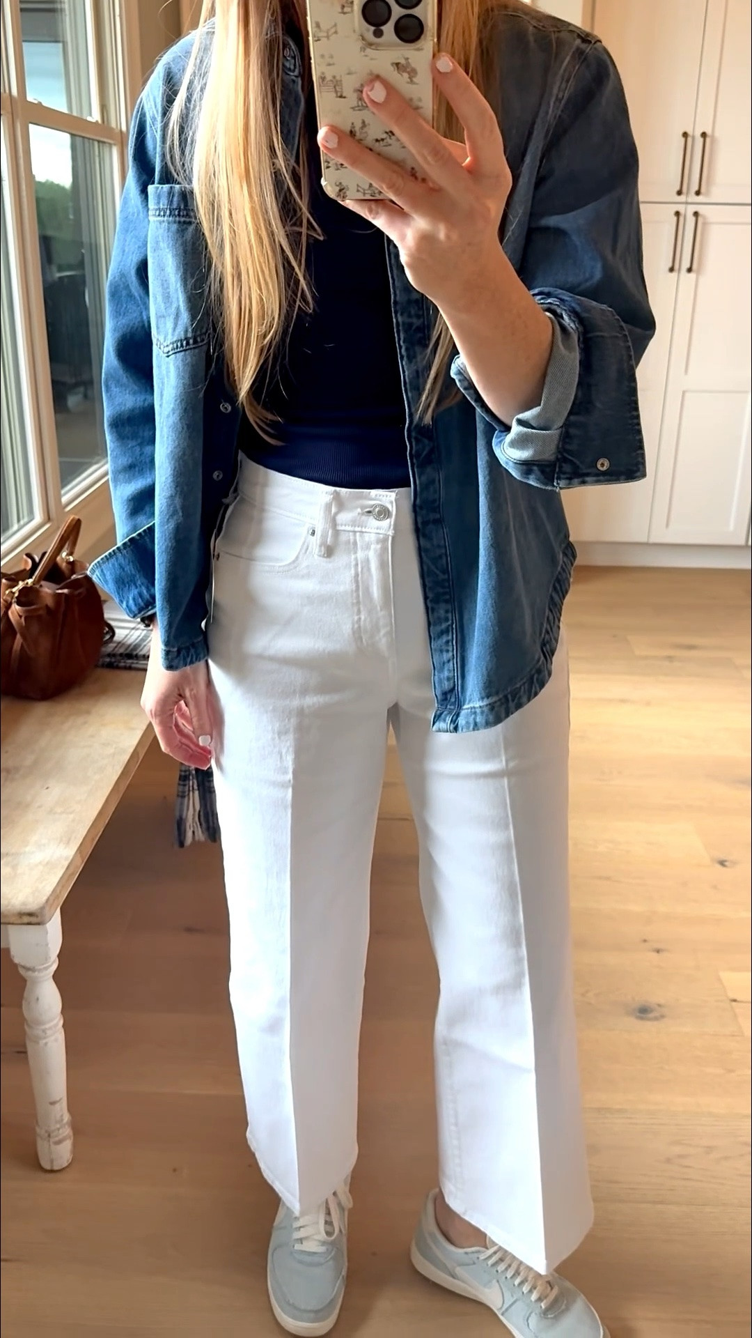 Affordable white jeans

Size reference 5’ 9” 140 lbs

White wide leg jeans - 6
Sized up 1 from my usual size in free assembly jeans.

Tank - medium

Denim shirt/jacket - large

Blue denim low top sneakers - size up 1/2 size




Spring style. White jeans outfits. Walmart jeans .cropped wide legs jeans.

#LTKOver40 #LTKSaleAlert #LTKTall