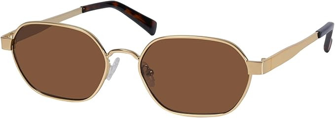 mosanana Trendy Retro Hexagon Sunglasses for Women Metal MS52593 | Amazon (US)