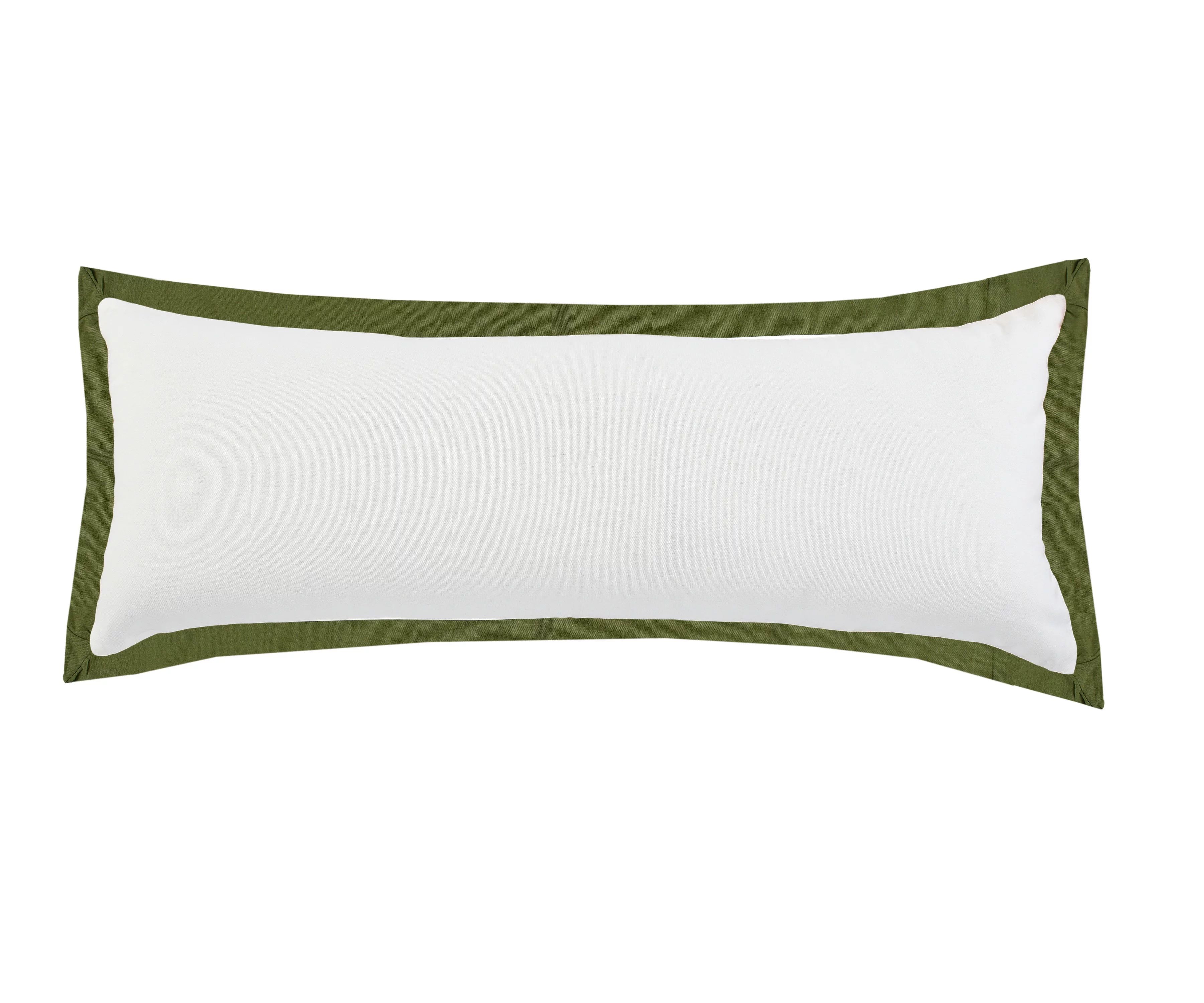 Ox BayOx Bay Border Frame Flange Throw Pillow, White / Green, 14" x 36", Count per Pack 1USD$33.0... | Walmart (US)