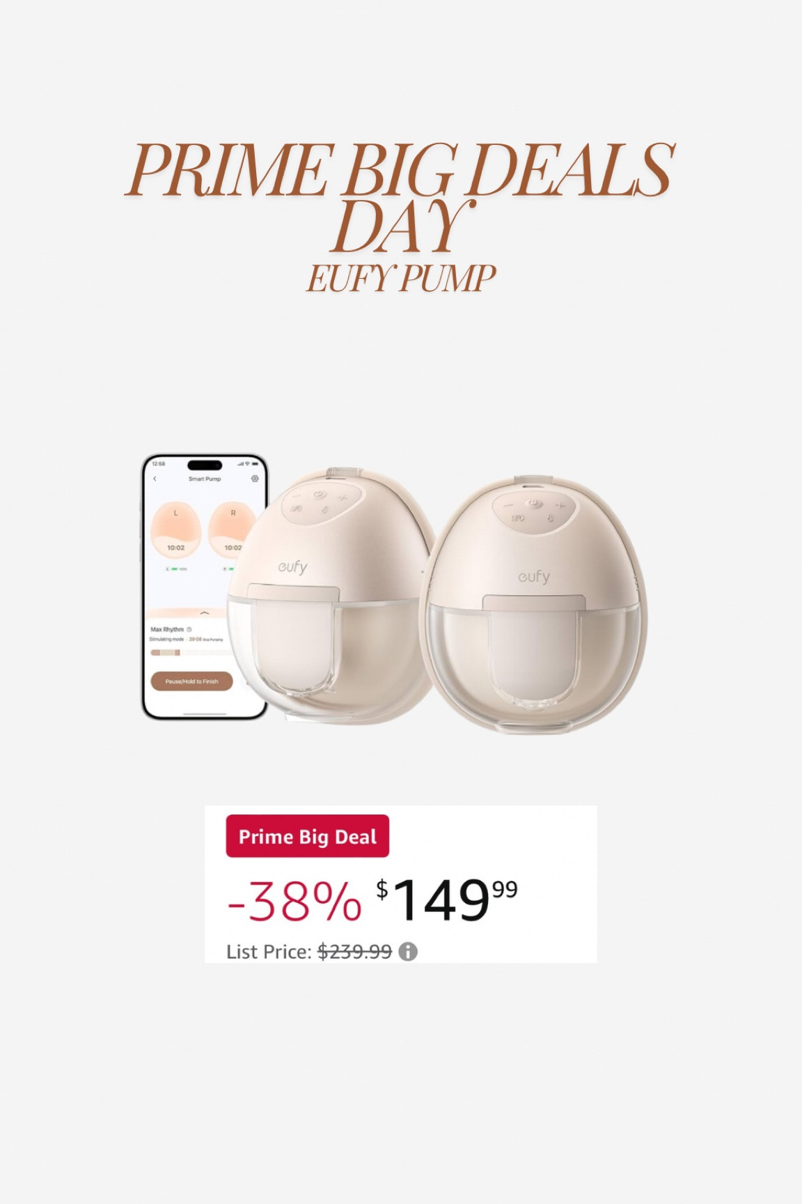 Eufy pump mega deal #postpartum

#LTKxPrimeDay