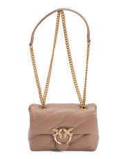 Leather Love Birds Quilted Mini Shoulder Bag With Strap | Handbags | Marshalls | Marshalls