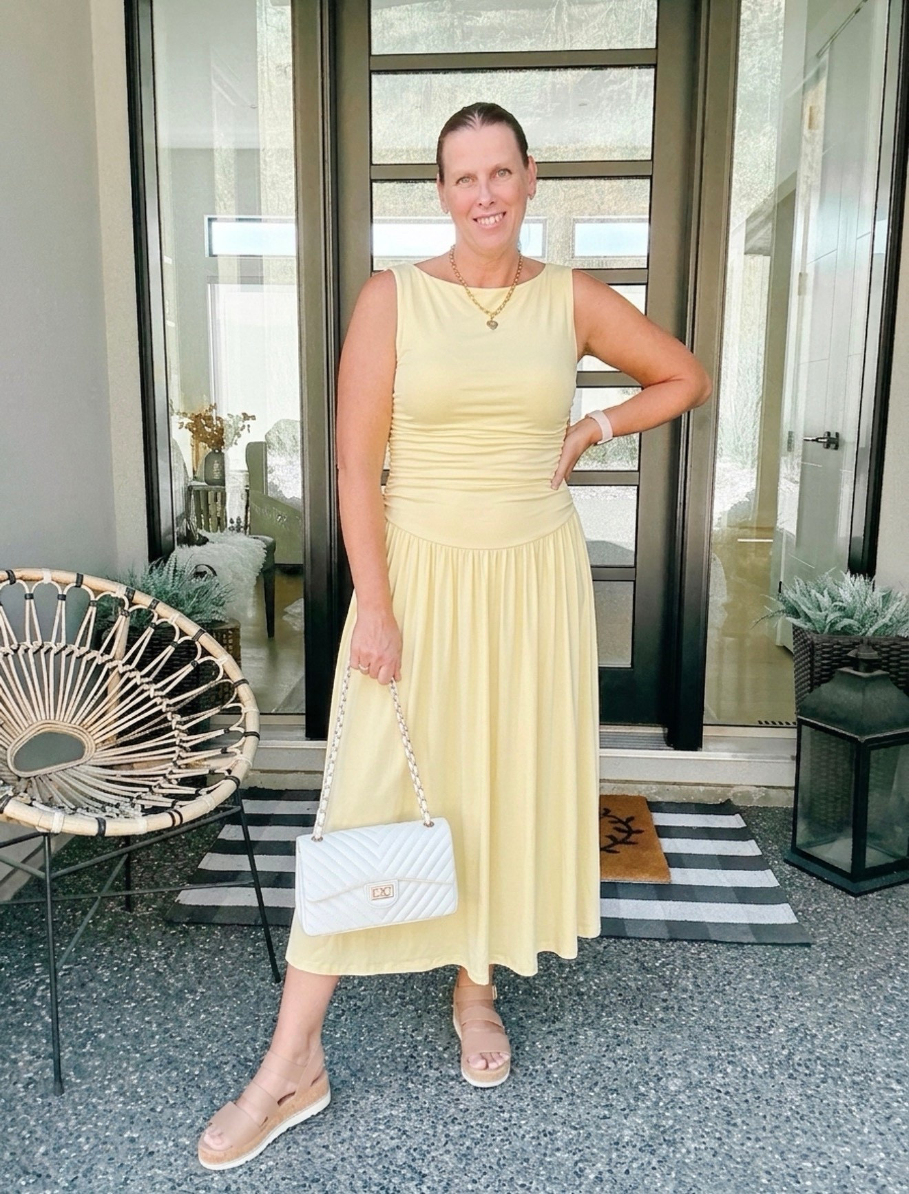 Perfect butter yellow dress👌

Yellow dress, bra free dress, style over 40, European summer vibes, 

#LTKOver40 #LTKSaleAlert #LTKootd