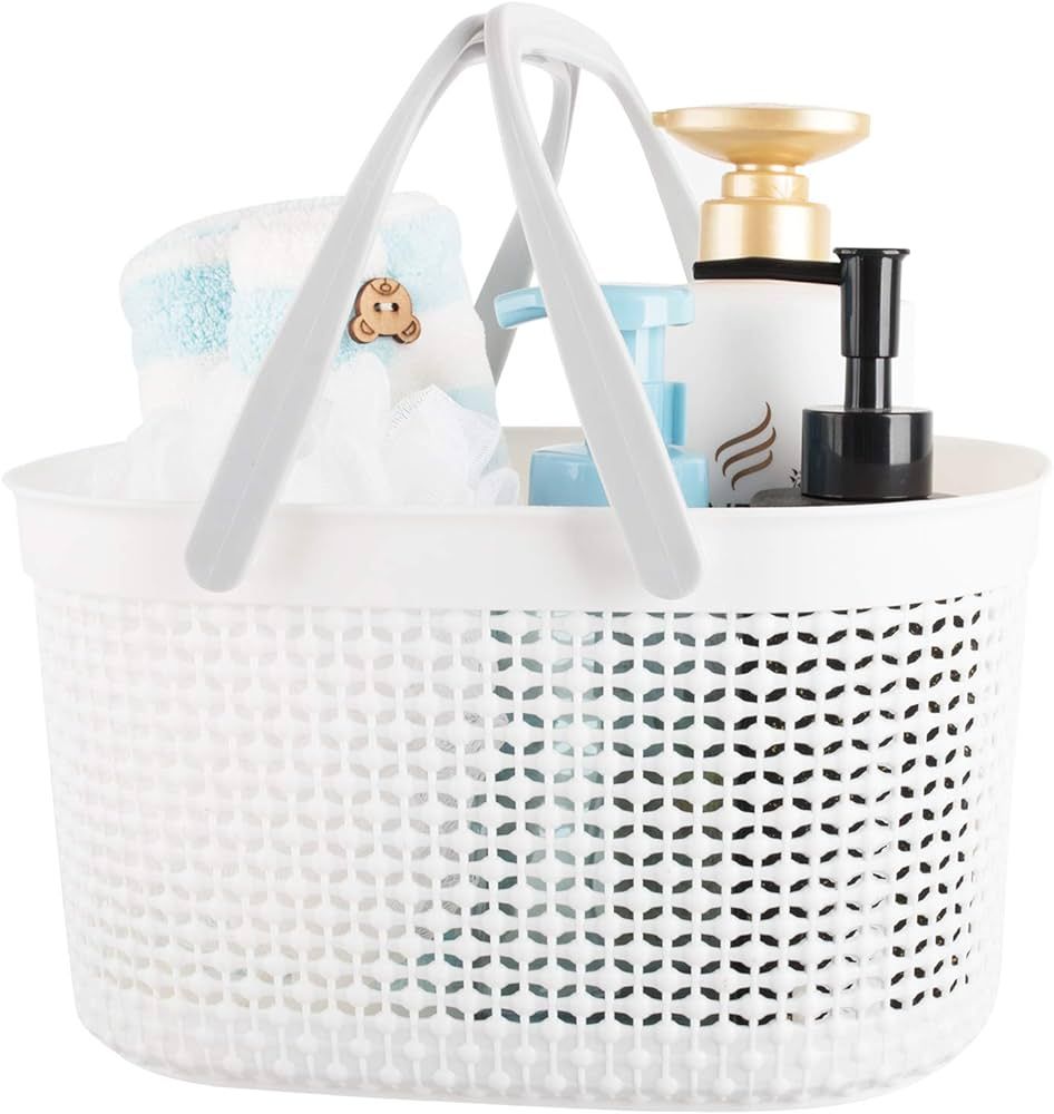 rejomiik Portable Shower Caddy Basket, Plastic Organizer Storage Tote with Handles for Bathroom, ... | Amazon (US)