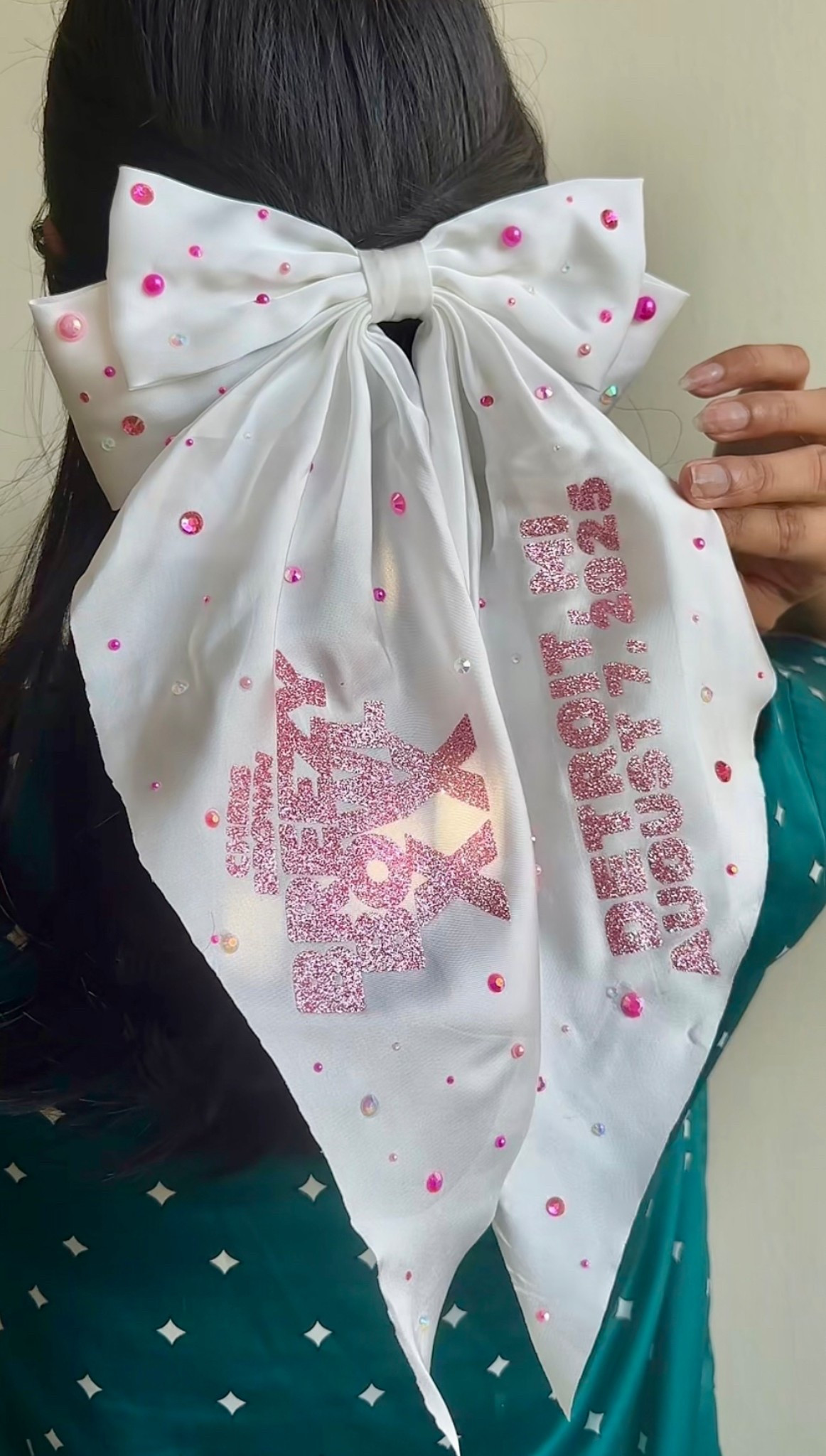 This custom rhinestone Breezy Bowl hair bow was made to shine—just like the legend himself! Perfect for repping Chris Brown in full glam at the concert. Shop the look + get your sparkle on!

#LTKFindsUnder50 #LTKStyleTip